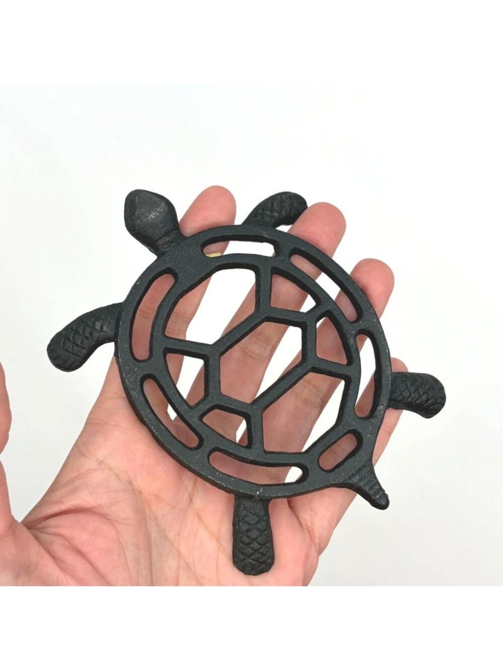 Vintage Cast Iron Turtle Trivet